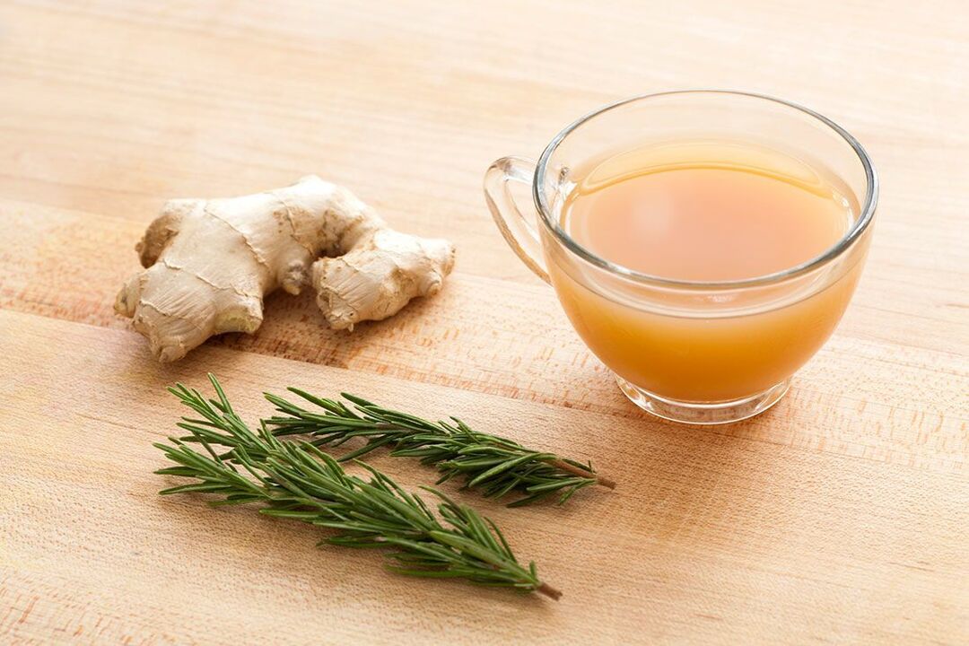 coniferous broth with ginger from pests