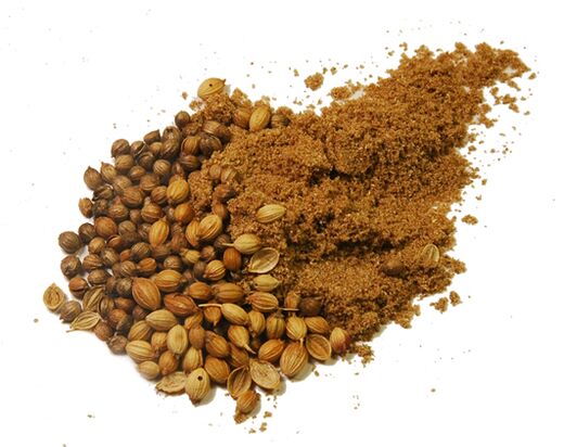 Coriam seeds from parasites